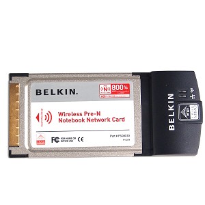 Belkin 108Mbps 802.11g MIMO Wireless LAN CardBus PCMCIA